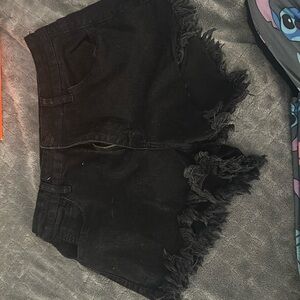 No boundaries black Jean shorts